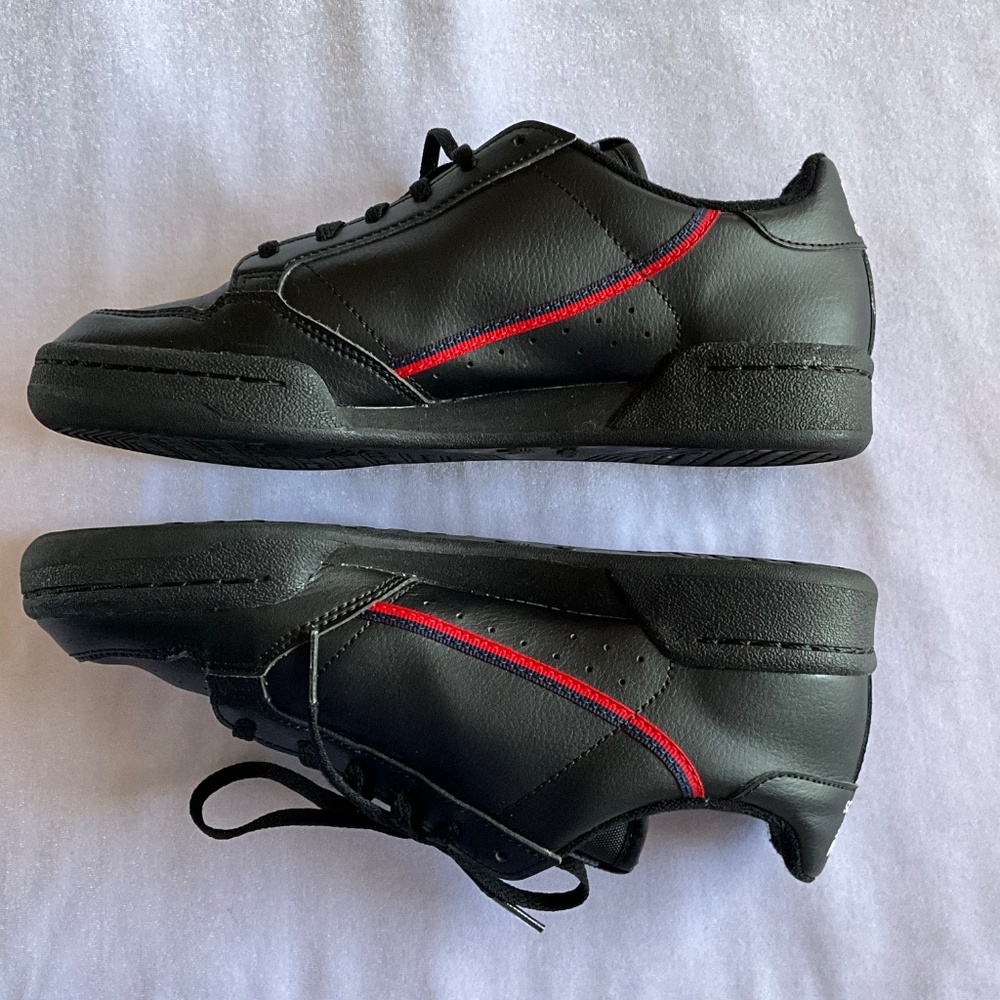 Mens Adidas Black Leather shoes size 6 - Picture 4 of 8